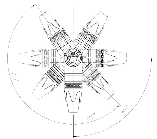 3 Pin XLR Connector, Male Right Angle - CON-XLR-MRA