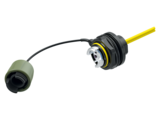FIBERFOX - Fiber Optics Chassis Connector EBC25 2CH with Cable - Green V1 offen