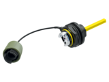 FIBERFOX - Fiber Optics Chassis Connector EBC25 4CH with Cable - Green V1 offen